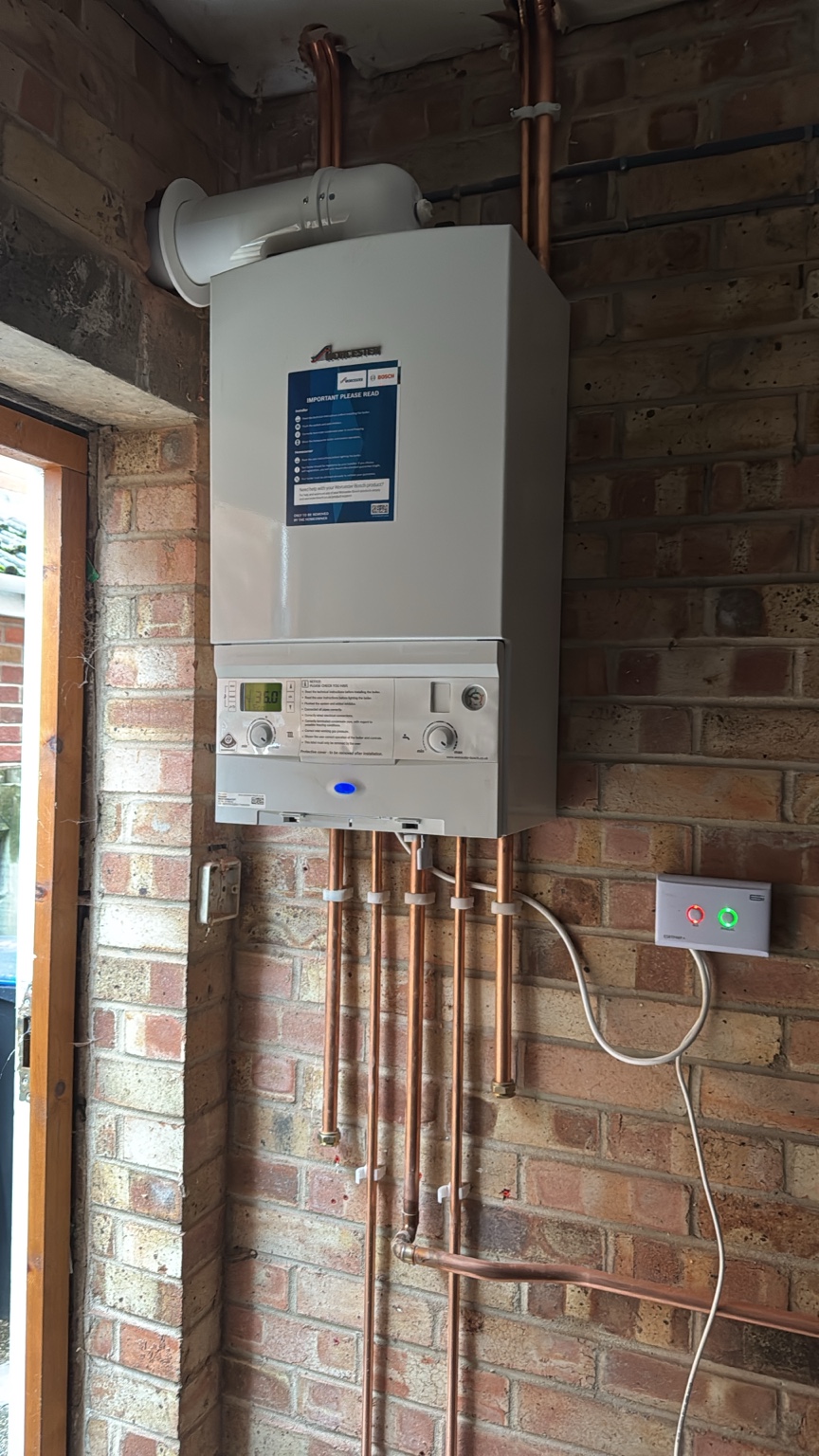 Worcester boiler with copper pipework